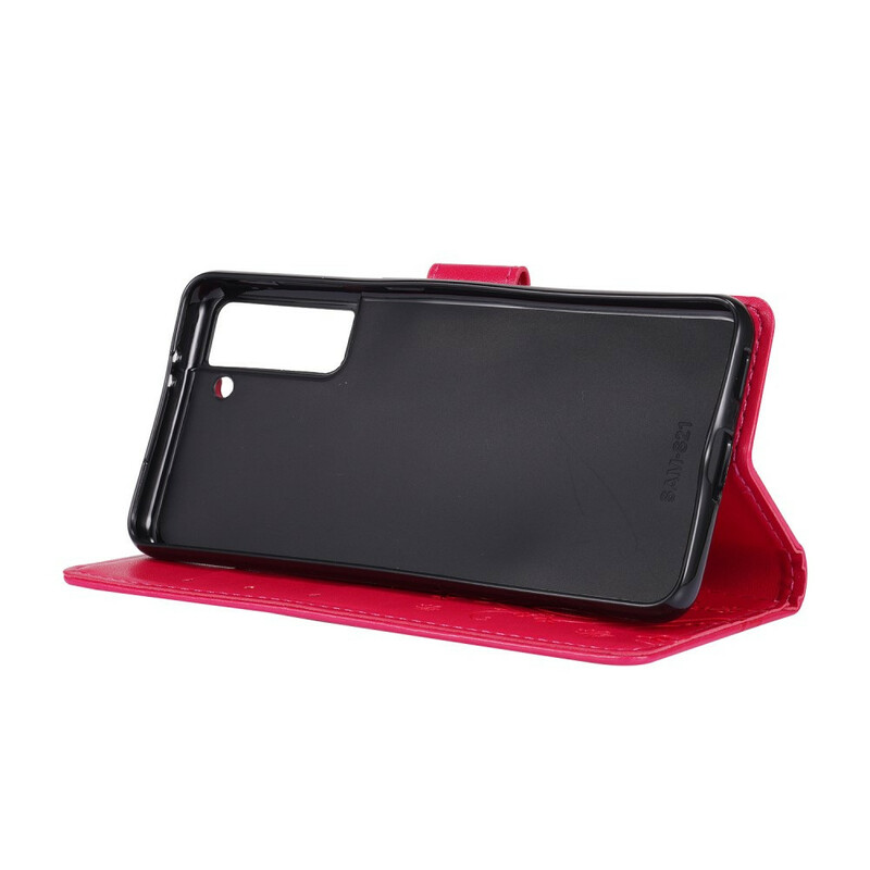 Housse Samsung Galaxy S21 5G Papillons au Vent