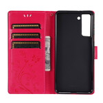 Housse Samsung Galaxy S21 5G Papillons au Vent