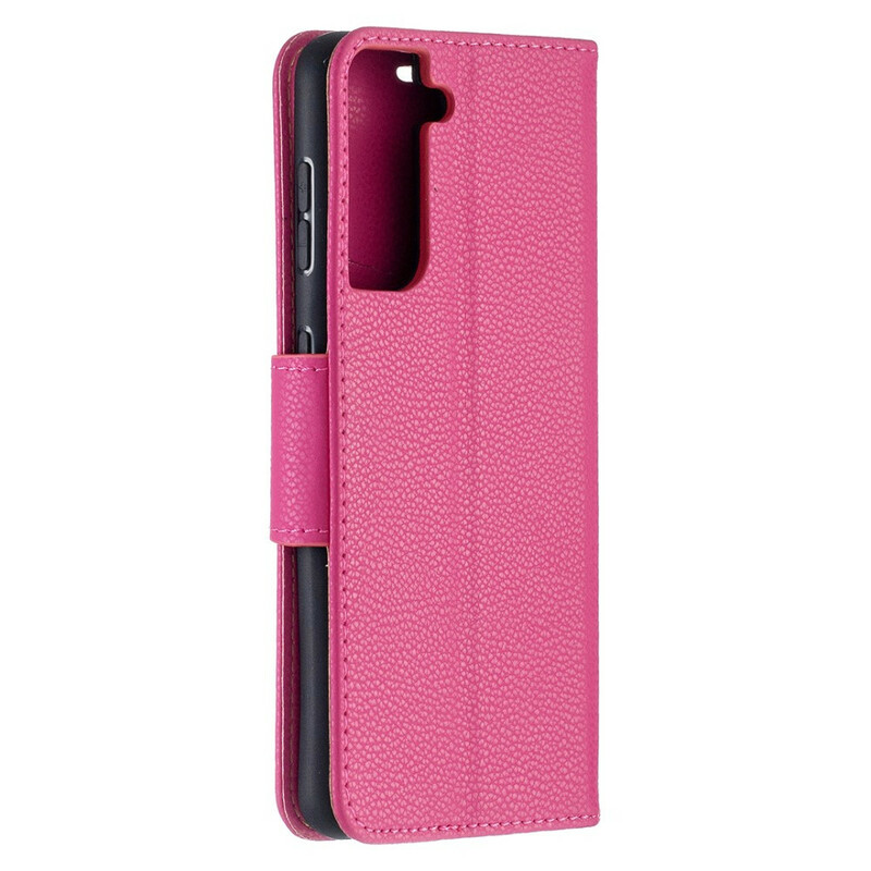 Housse Samsung Galaxy S21 5G Litchi Rabat Oblique Housse Samsung Galaxy S21 5G Litchi Rabat Oblique