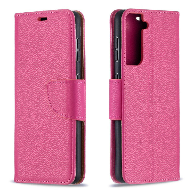 Housse Samsung Galaxy S21 5G Litchi Rabat Oblique Housse Samsung Galaxy S21 5G Litchi Rabat Oblique