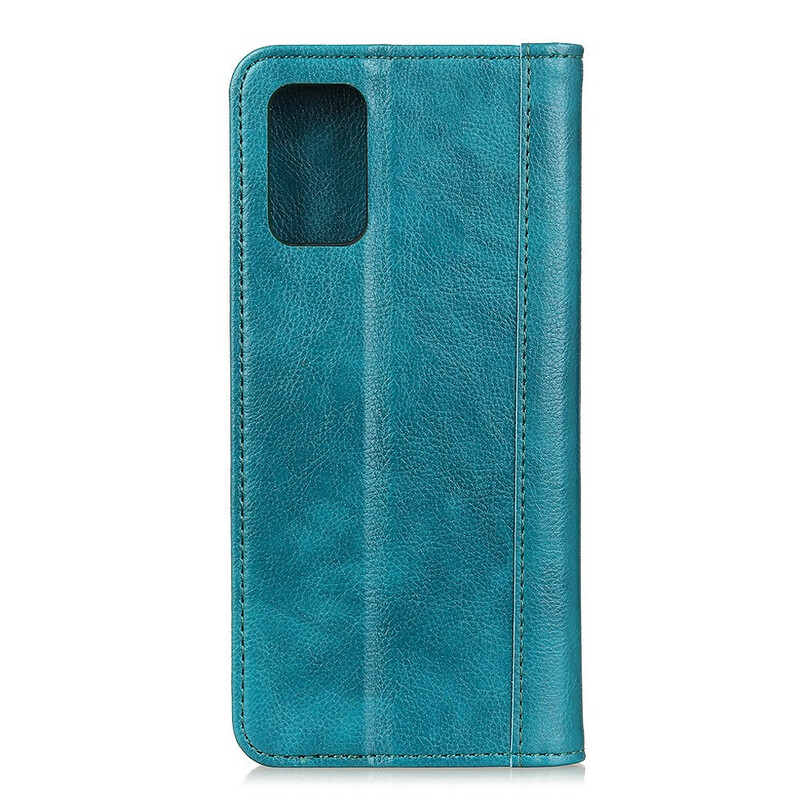 Flip Cover Samsung Galaxy A52 5G Cuir Litchi Fendu Élégance Flip Cover Samsung Galaxy A52 5G Cuir Litchi Fendu Élégance