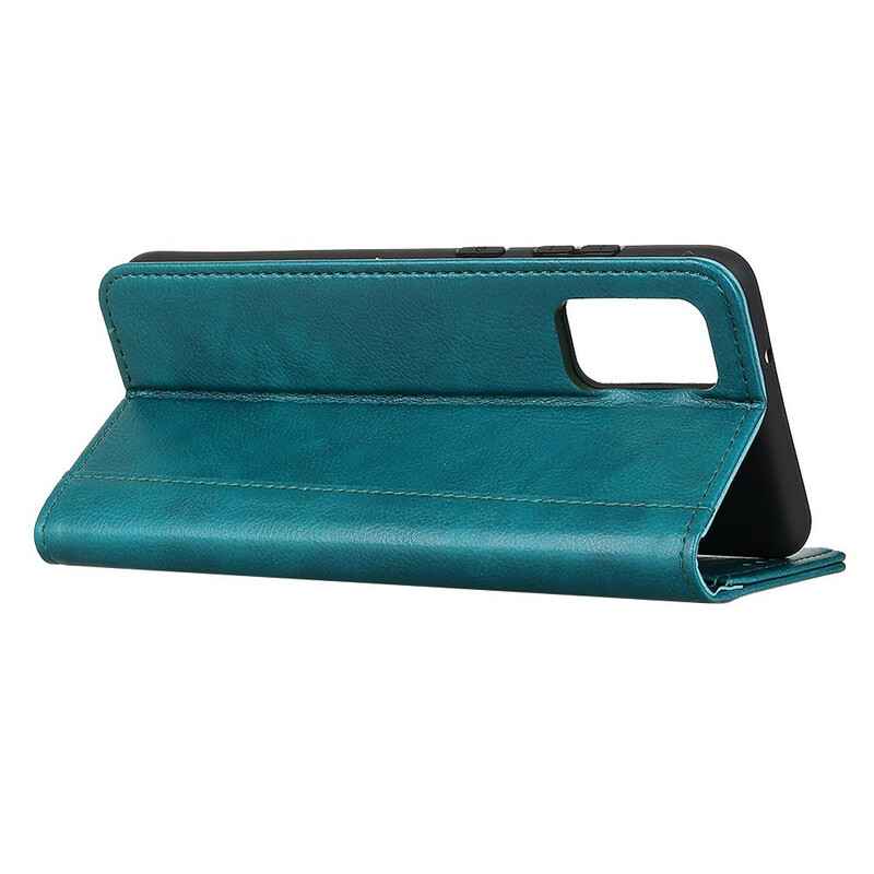 Flip Cover Samsung Galaxy A52 5G Cuir Litchi Fendu Élégance Flip Cover Samsung Galaxy A52 5G Cuir Litchi Fendu Élégance
