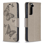 Housse Samsung Galaxy S21 5G Les Papillons en Vol avec Lanière Housse Samsung Galaxy S21 5G Les Papillons en Vol avec Lanière
