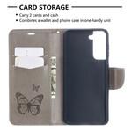 Housse Samsung Galaxy S21 5G Les Papillons en Vol avec Lanière Housse Samsung Galaxy S21 5G Les Papillons en Vol avec Lanière