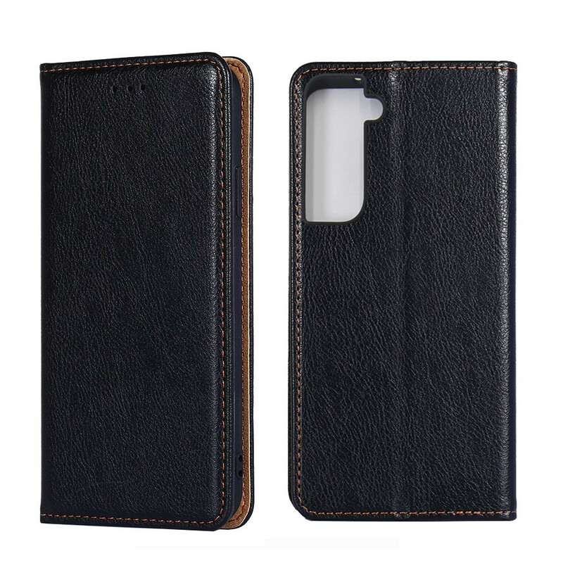 Flip Cover Samsung Galaxy S21 5G Style Cuir Classique Flip Cover Samsung Galaxy S21 5G Style Cuir Classique
