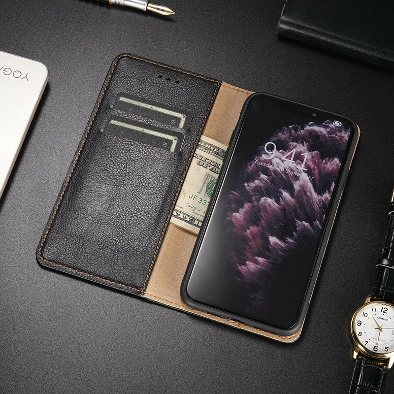 Flip Cover Samsung Galaxy S21 5G Style Cuir Classique Flip Cover Samsung Galaxy S21 5G Style Cuir Classique