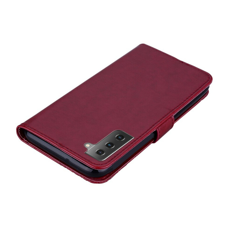 Housse Samsung Galaxy S21 5G Hibou Mandala et Breloque