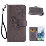 Housse Samsung Galaxy 21 5G Hibou Mandala et Lanière Housse Samsung Galaxy 21 5G Hibou Mandala et Lanière