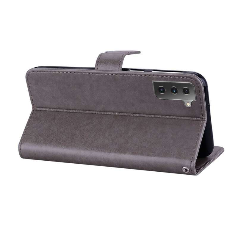 Housse Samsung Galaxy 21 5G Hibou Mandala et Lanière Housse Samsung Galaxy 21 5G Hibou Mandala et Lanière