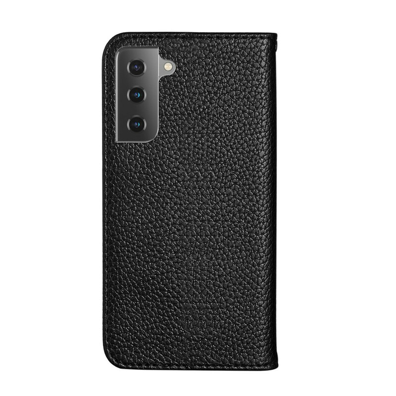 Flip Cover Samsung Galaxy S21 5G Simili Cuir Litchi Ultra Chic Ma Coque