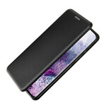 Flip Cover Samsung Galaxy S21 5G Fibre Carbone