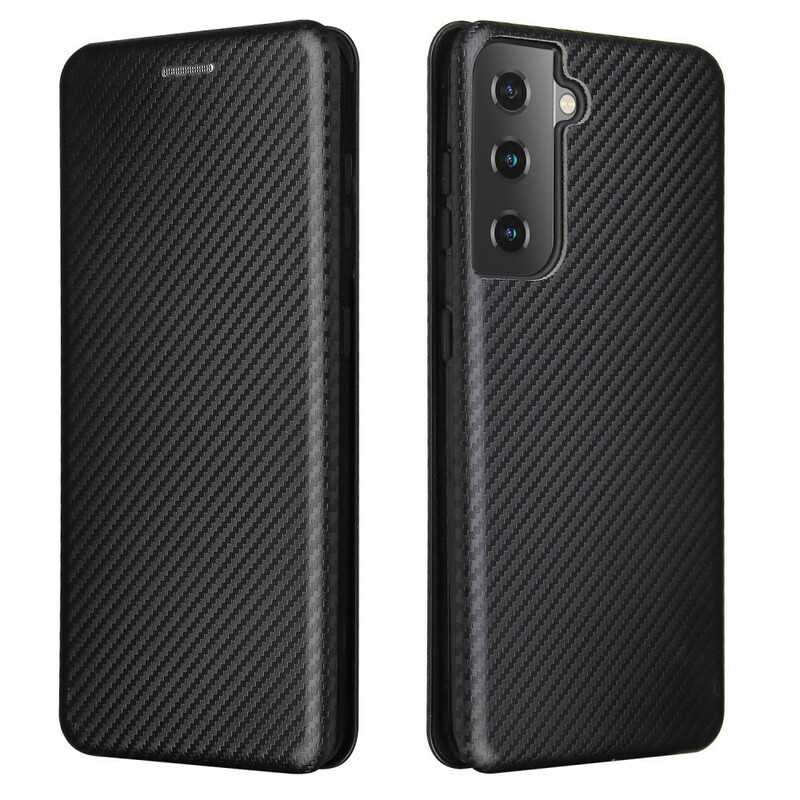 Flip Cover Samsung Galaxy S21 5G Fibre Carbone Flip Cover Samsung Galaxy S21 5G Fibre Carbone