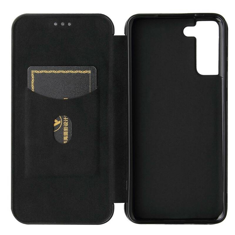 Flip Cover Samsung Galaxy S21 5G Fibre Carbone Flip Cover Samsung Galaxy S21 5G Fibre Carbone