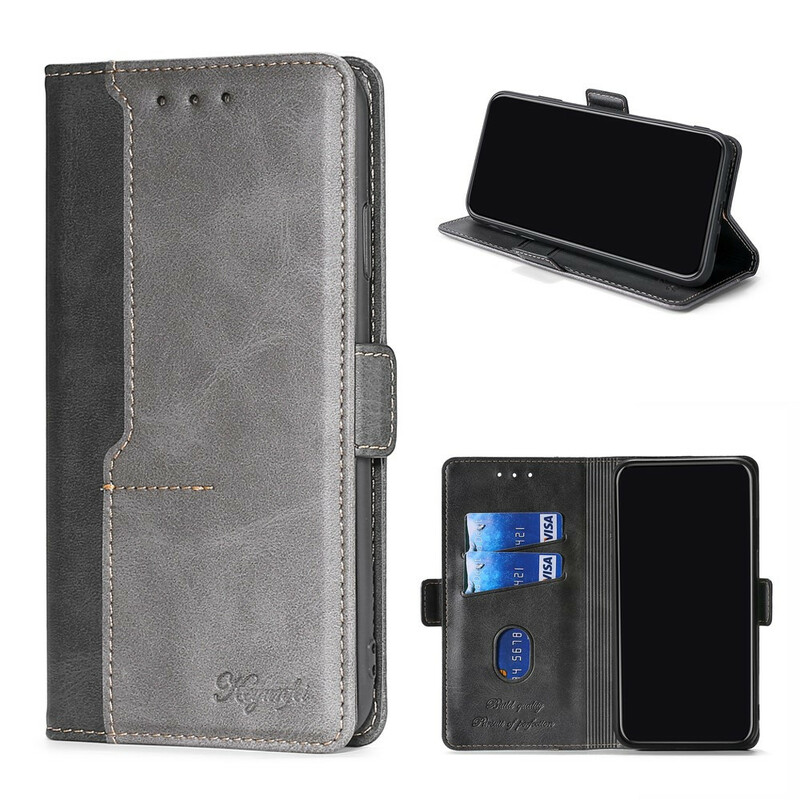 Housse Samsung Galaxy S21 5G Simili Cuir Bicolore Housse Samsung Galaxy S21 5G Simili Cuir Bicolore