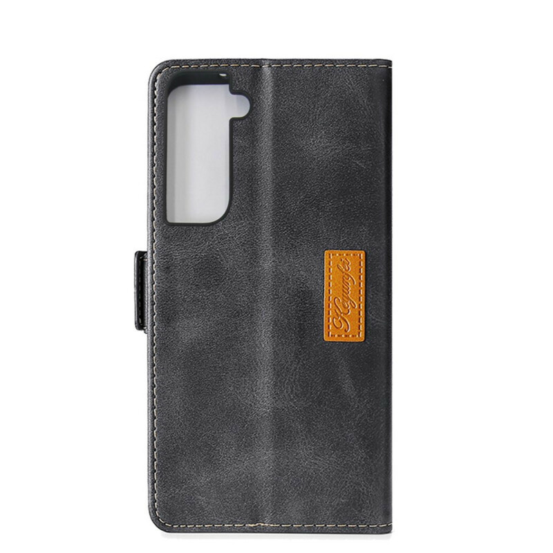 Housse Samsung Galaxy S21 5G Simili Cuir Bicolore Housse Samsung Galaxy S21 5G Simili Cuir Bicolore