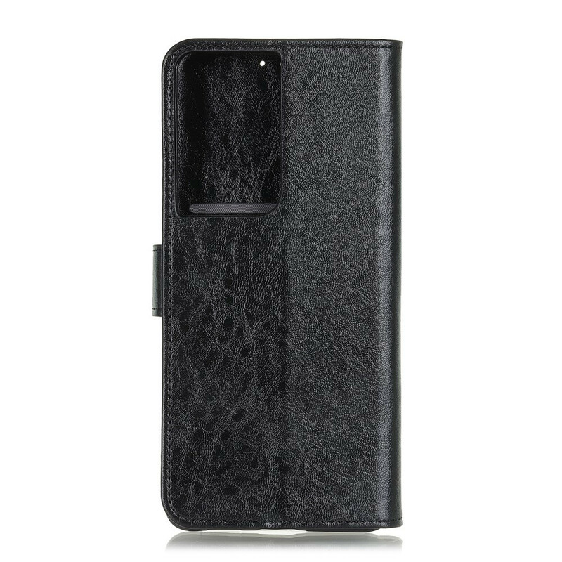 Housse Samsung Galaxy S21 Ultra 5G Simili Cuir Texturé Housse Samsung Galaxy S21 Ultra 5G Simili Cuir Texturé