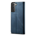Flip Cover Samsung Galaxy S21 5G Tissu Jeans Flip Cover Samsung Galaxy S21 5G Tissu Jeans
