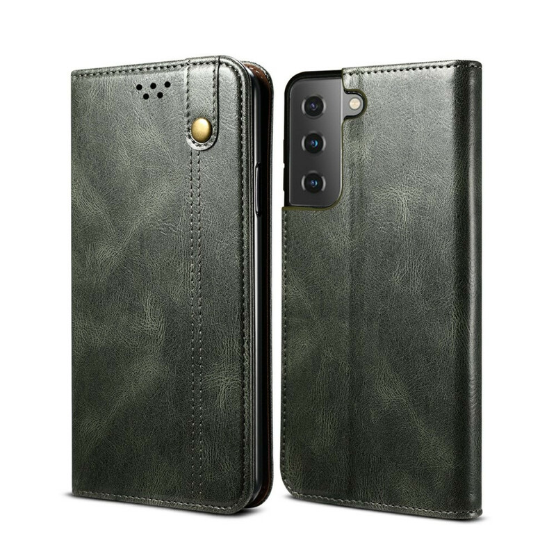 Flip Cover Samsung Galaxy S21 5G Simili Cuir Ciré Flip Cover Samsung Galaxy S21 5G Simili Cuir Ciré