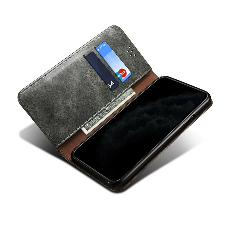 Flip Cover Samsung Galaxy S21 5G Simili Cuir Ciré Flip Cover Samsung Galaxy S21 5G Simili Cuir Ciré
