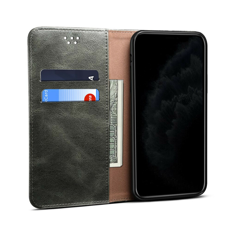 Flip Cover Samsung Galaxy S21 5G Simili Cuir Ciré Flip Cover Samsung Galaxy S21 5G Simili Cuir Ciré