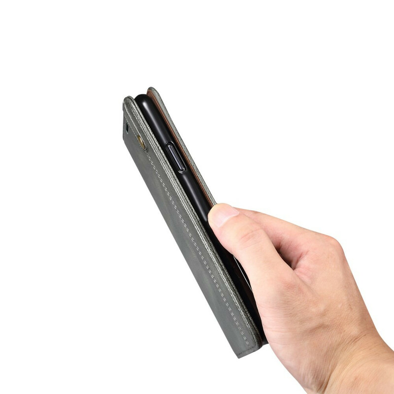 Flip Cover Samsung Galaxy S21 5G Simili Cuir Ciré Flip Cover Samsung Galaxy S21 5G Simili Cuir Ciré