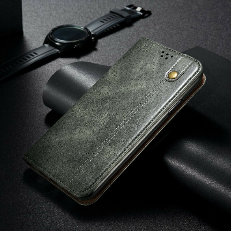 Flip Cover Samsung Galaxy S21 5G Simili Cuir Ciré Flip Cover Samsung Galaxy S21 5G Simili Cuir Ciré