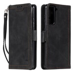 Housse Samsung Galaxy S21 5G Simili Cuir Bicolore Contours Renforcés Housse Samsung Galaxy S21 5G Simili Cuir Bicolore Contours Renforcés
