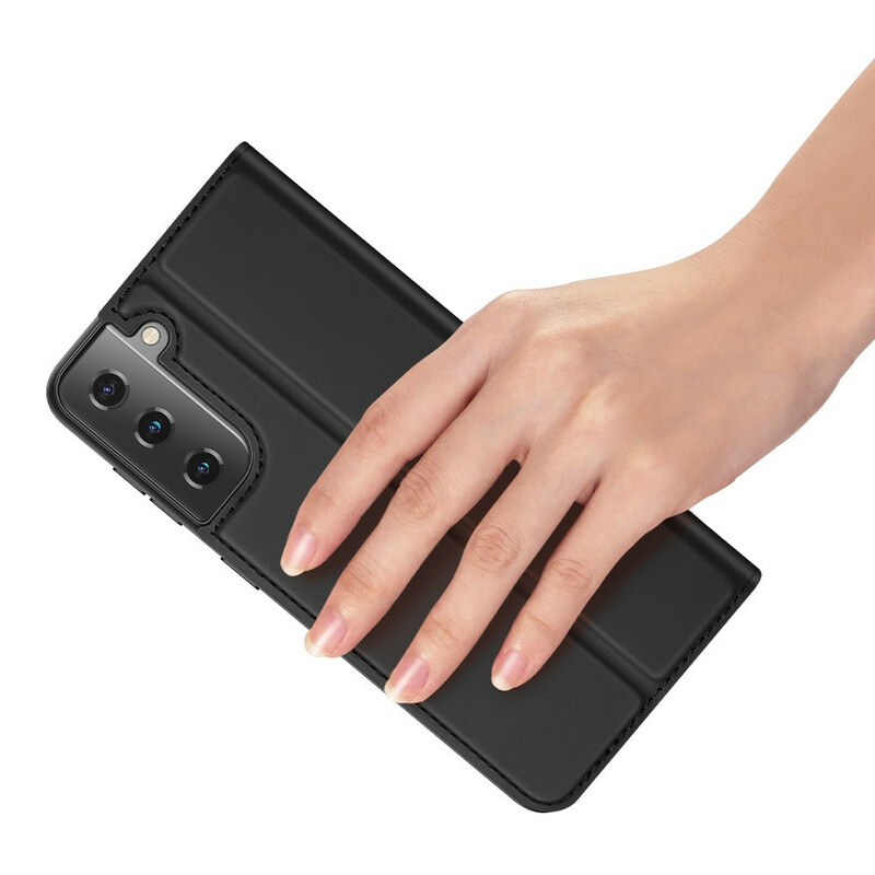 Flip Cover Samsung Galaxy S21 5G Skin Pro DUX DUCIS Flip Cover Samsung Galaxy S21 5G Skin Pro DUX DUCIS