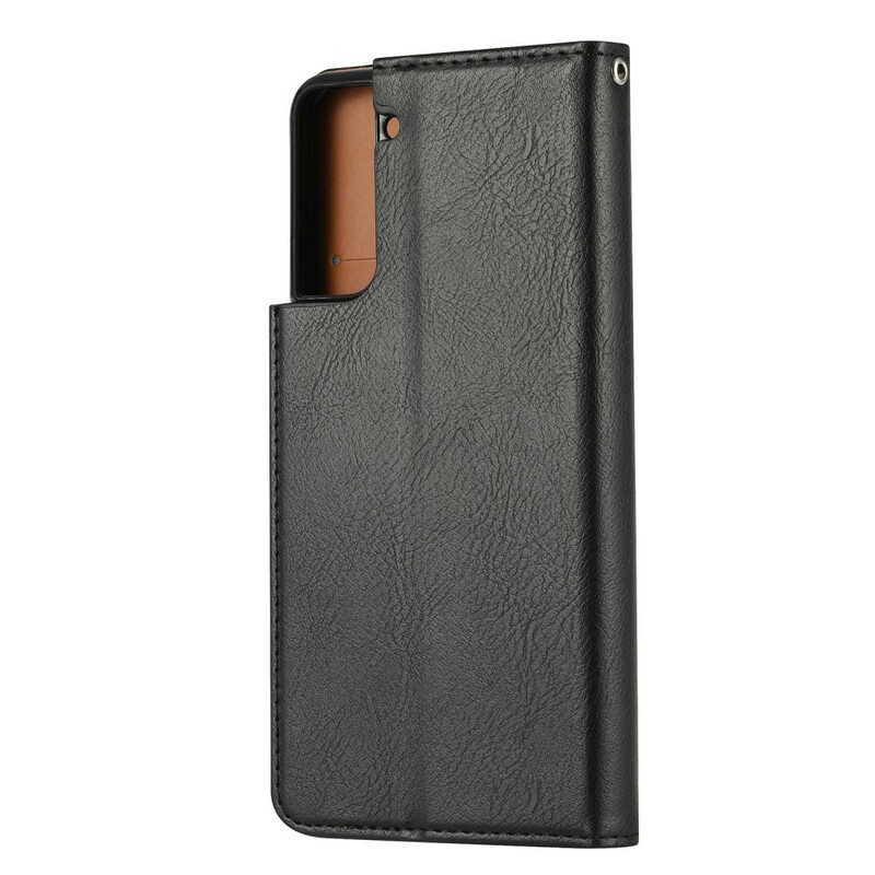 Flip Cover Samsung Galaxy S21 5G Simili Cuir Porte-Cartes